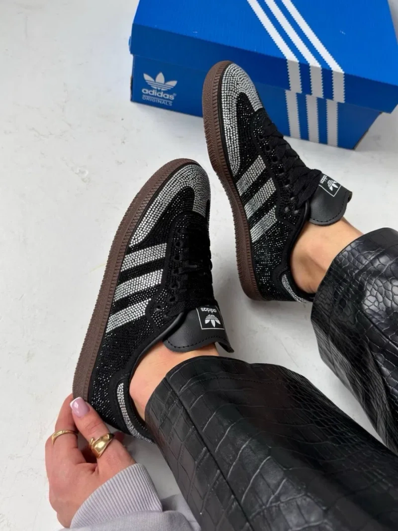 НОВИНКА‼️36-41 Adidas Samba OG Rhinestone Black Spezial Gazelle — фото 3