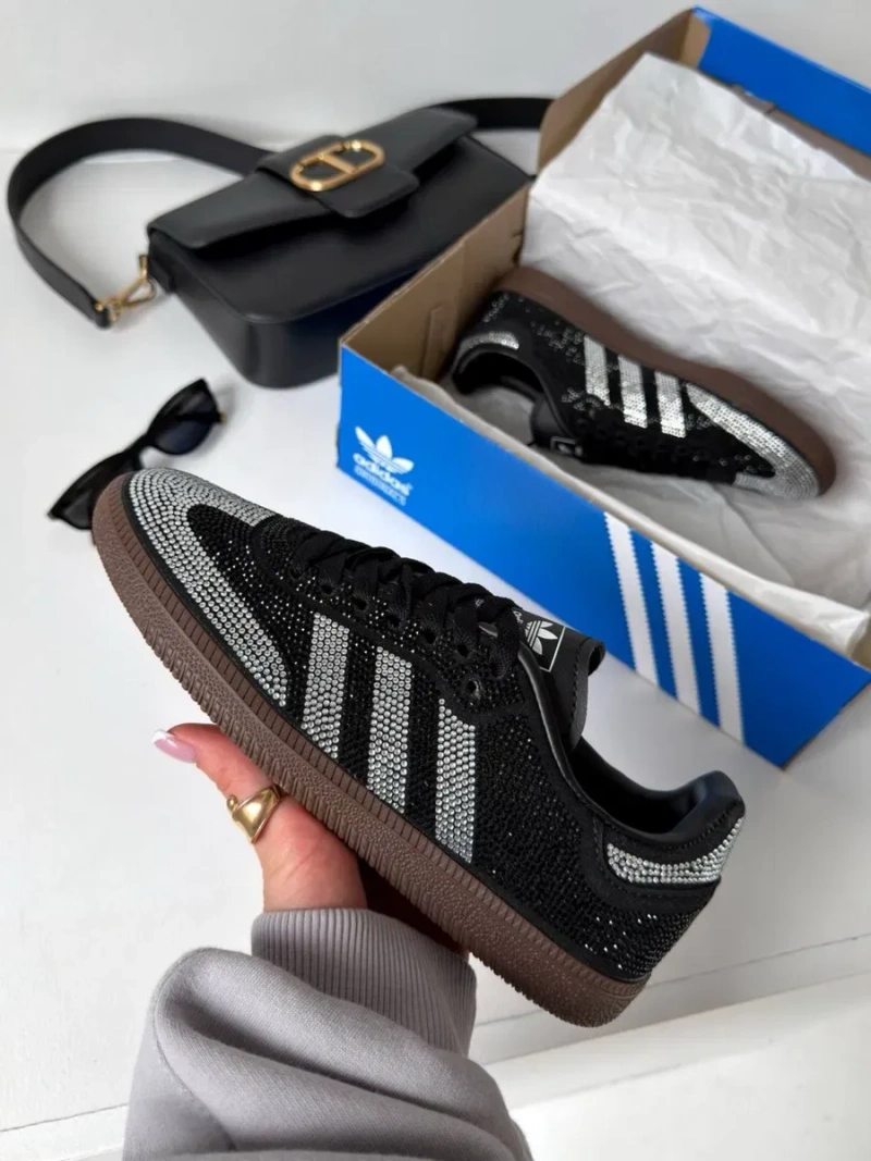 НОВИНКА‼️36-41 Adidas Samba OG Rhinestone Black Spezial Gazelle — фото 7