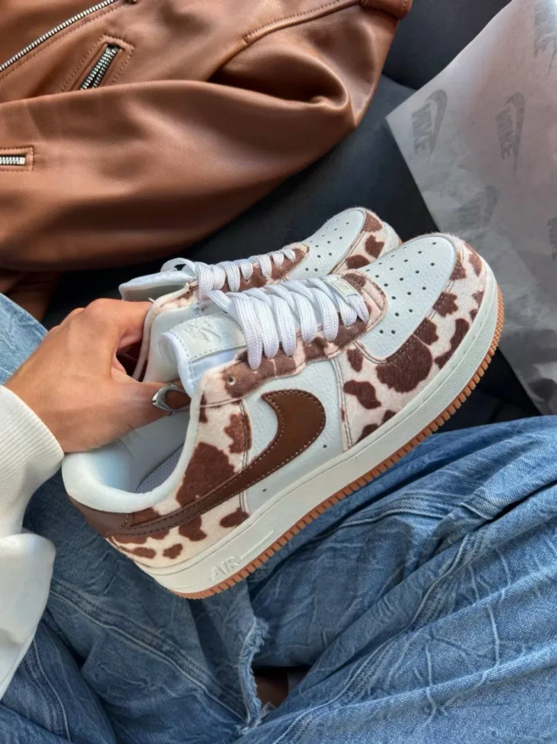 НОВИНКА‼️36-41 Nike Air Force 1 Cow Print Field Dunk Low SB Dawn Milk RNR v2k — фото 2