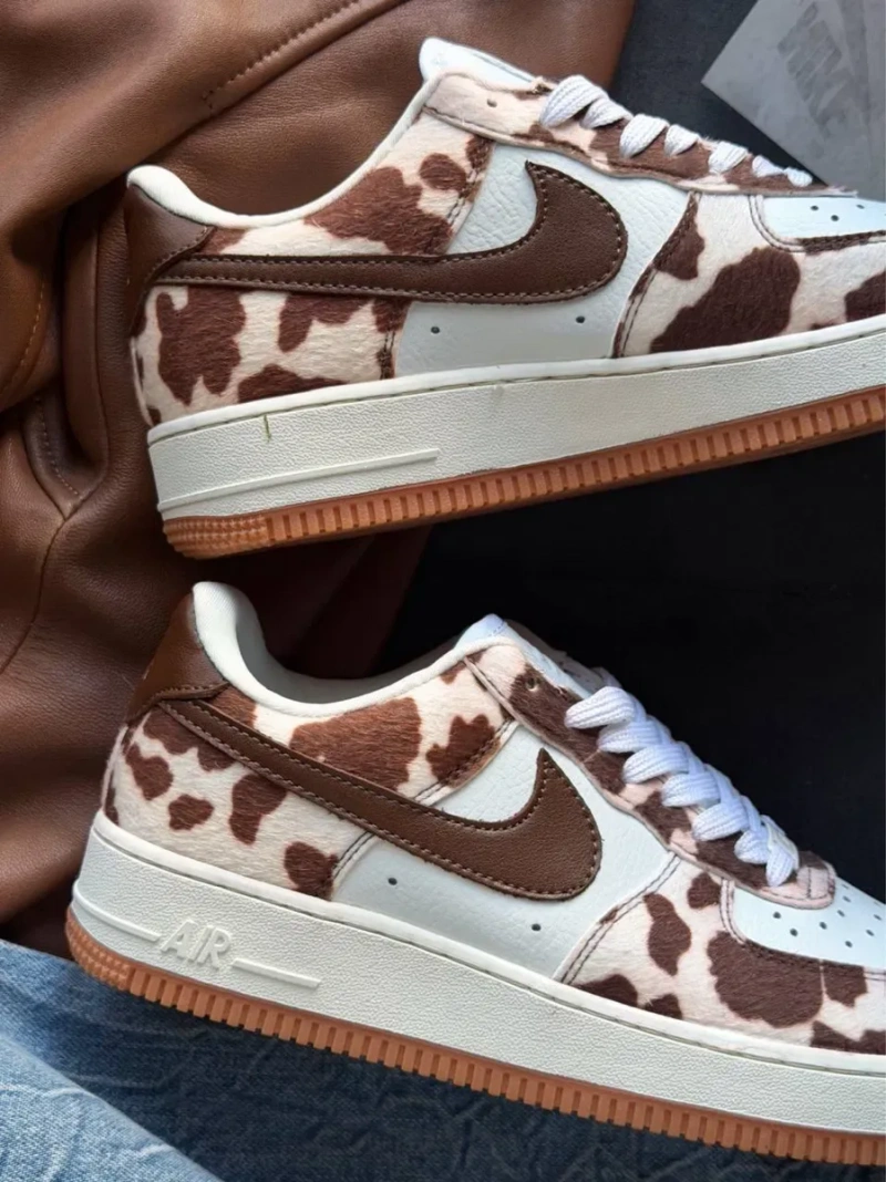 НОВИНКА‼️36-41 Nike Air Force 1 Cow Print Field Dunk Low SB Dawn Milk RNR v2k — фото 3