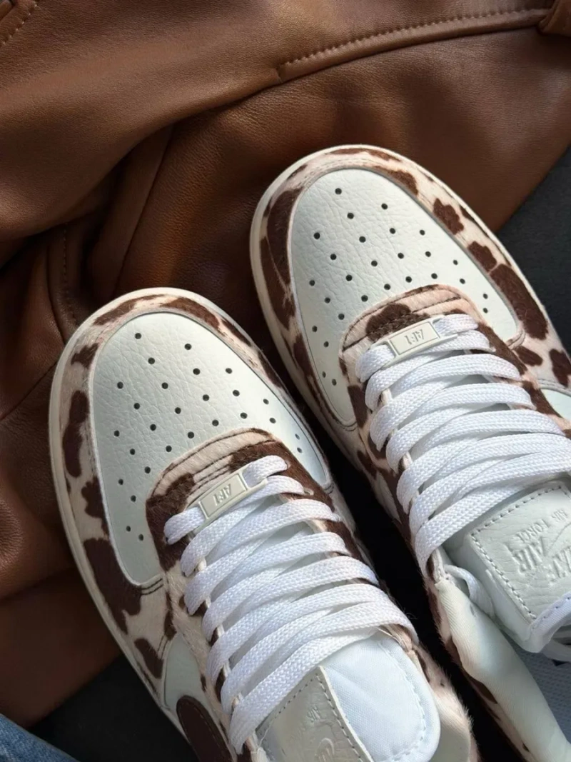 НОВИНКА‼️36-41 Nike Air Force 1 Cow Print Field Dunk Low SB Dawn Milk RNR v2k — фото 4