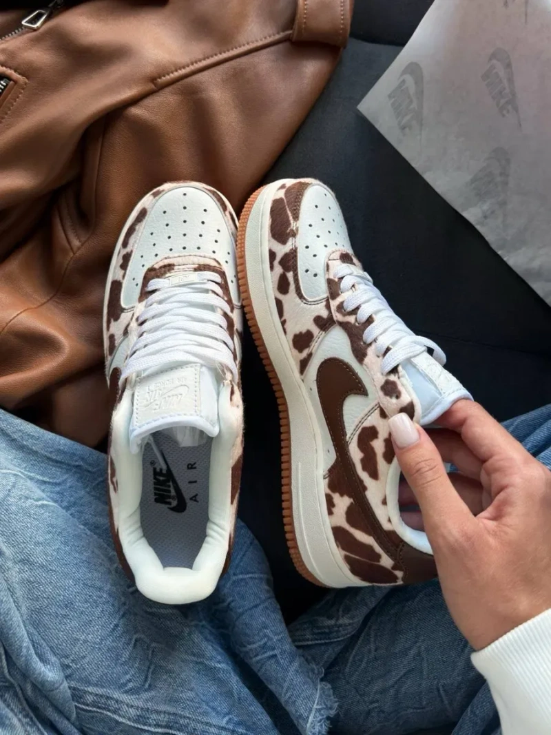 НОВИНКА‼️36-41 Nike Air Force 1 Cow Print Field Dunk Low SB Dawn Milk RNR v2k — фото 6