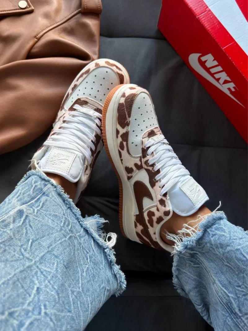 НОВИНКА‼️36-41 Nike Air Force 1 Cow Print Field Dunk Low SB Dawn Milk RNR v2k — фото 7