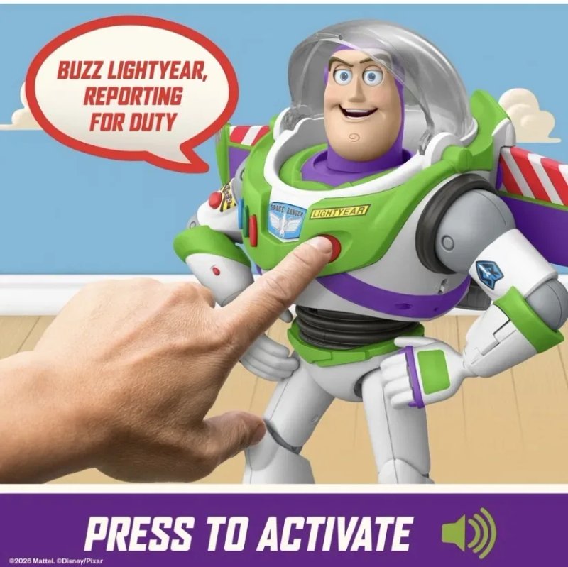 Новинка! Історія іграшок Інтерактивний Базз Лайтер 70 фраз Disney Toy Story Ultimate Action Buzz Lighter Interactive Toy — фото 3