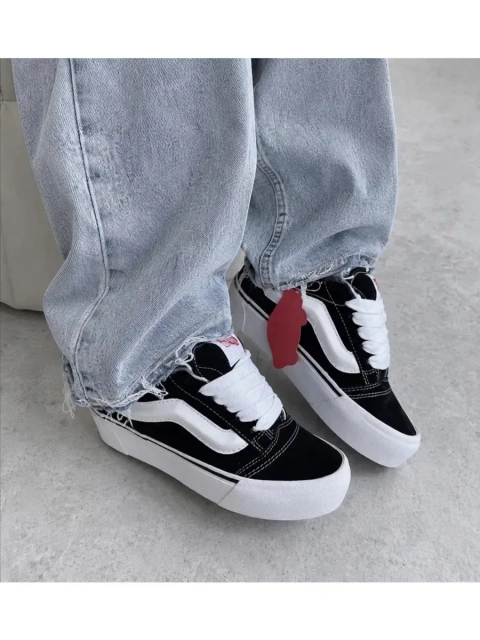 ‼️НОВИНКА Кеди Vans Knu Skool 36-45 black у Чорно-білому кольорі