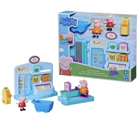 Новинка! Вау Великий набір Свинка Пеппа магазин в супермаркеті Peppa supermarket hasbro