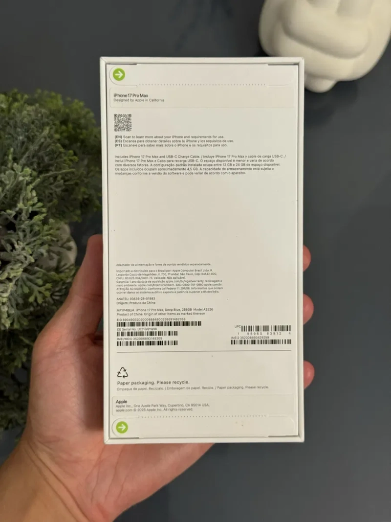 Новий iPhone 17 Pro Max 256gb Deep Blue Neverlock Європа Обмін — фото 3