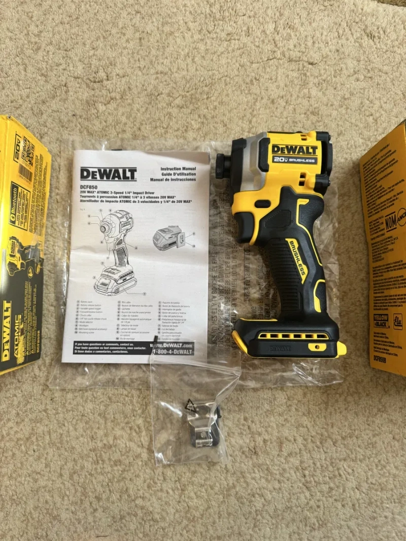 Новий оригінальний безщіточний Імпакт DeWalt 20V DCF850 MADE IN MEXICO — фото 3