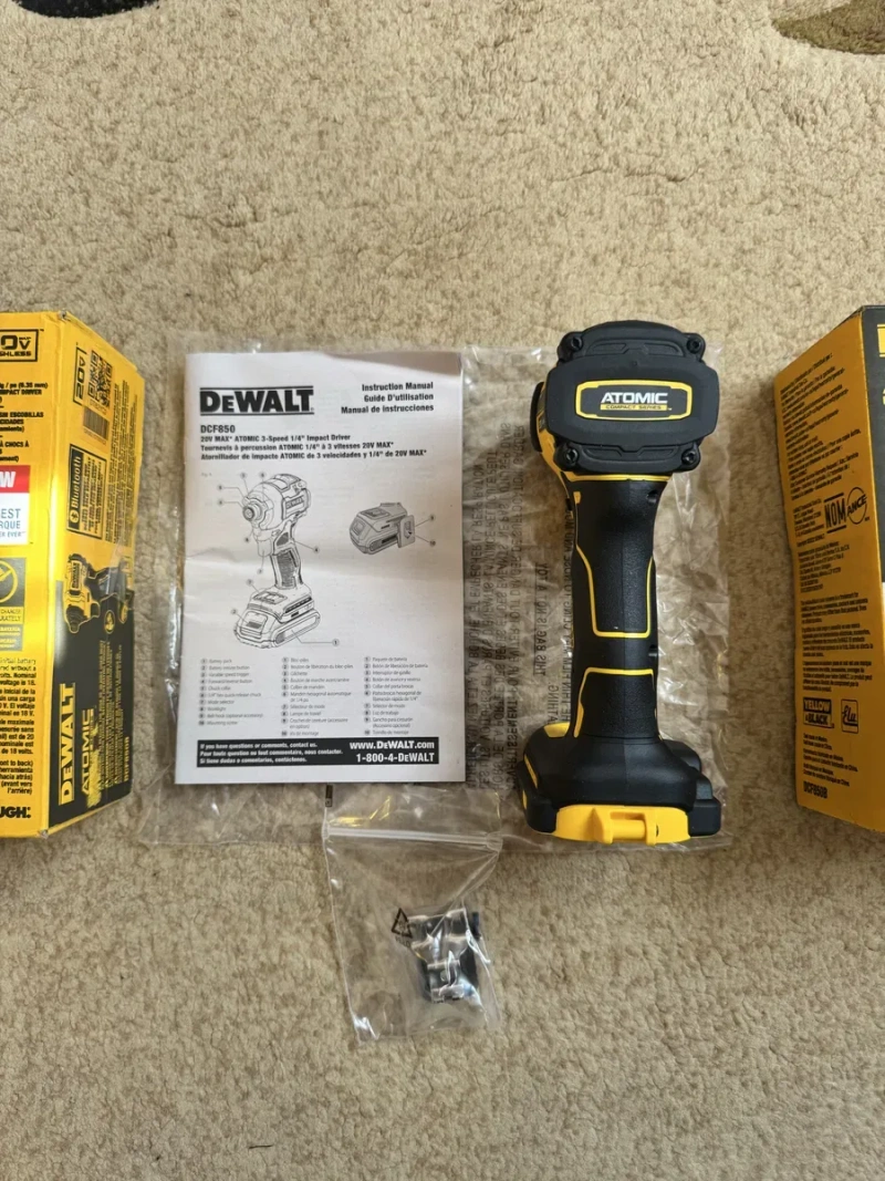 Новий оригінальний безщіточний Імпакт DeWalt 20V DCF850 MADE IN MEXICO — фото 4