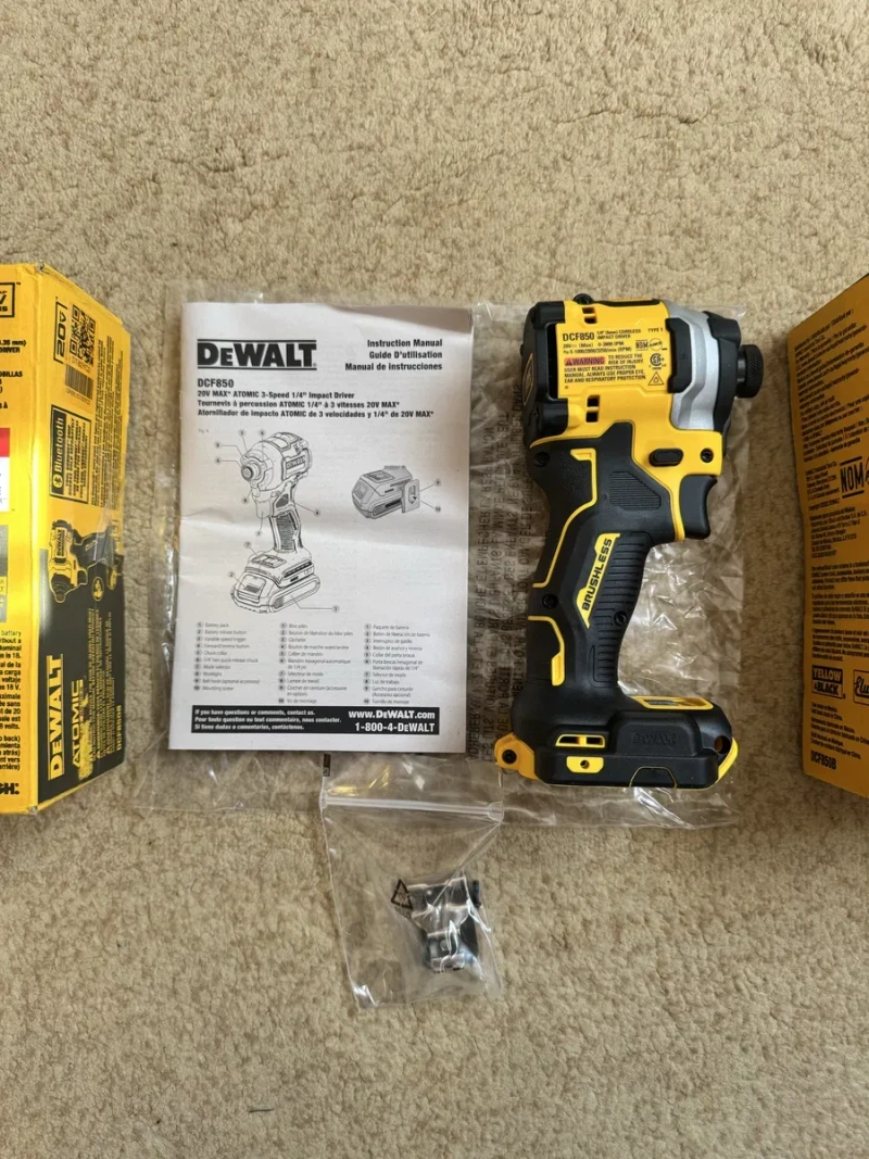 Новий оригінальний безщіточний Імпакт DeWalt 20V DCF850 MADE IN MEXICO — фото 5