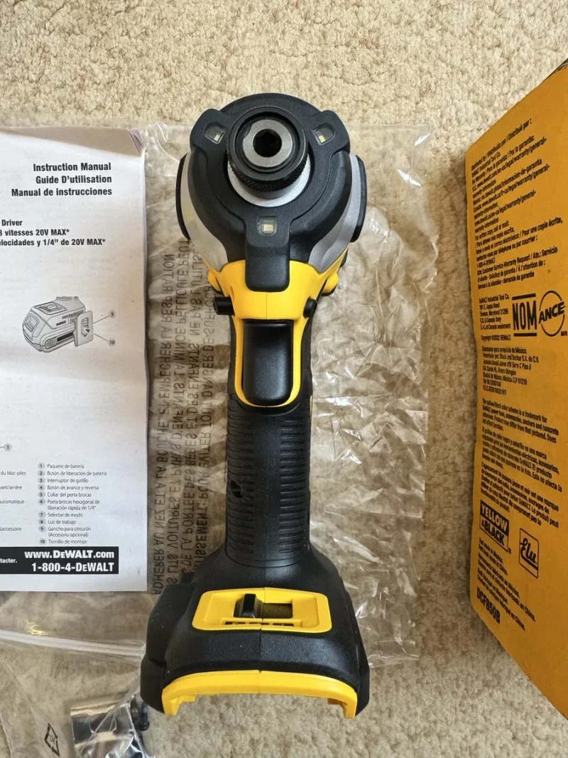 Новий оригінальний безщіточний Імпакт DeWalt 20V DCF850 MADE IN MEXICO — фото 7