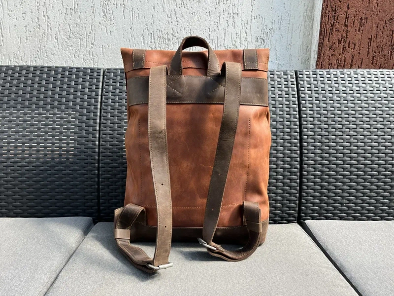 Новий шкіряний рюкзак | Натуральна шкіра | Handmade — фото 5