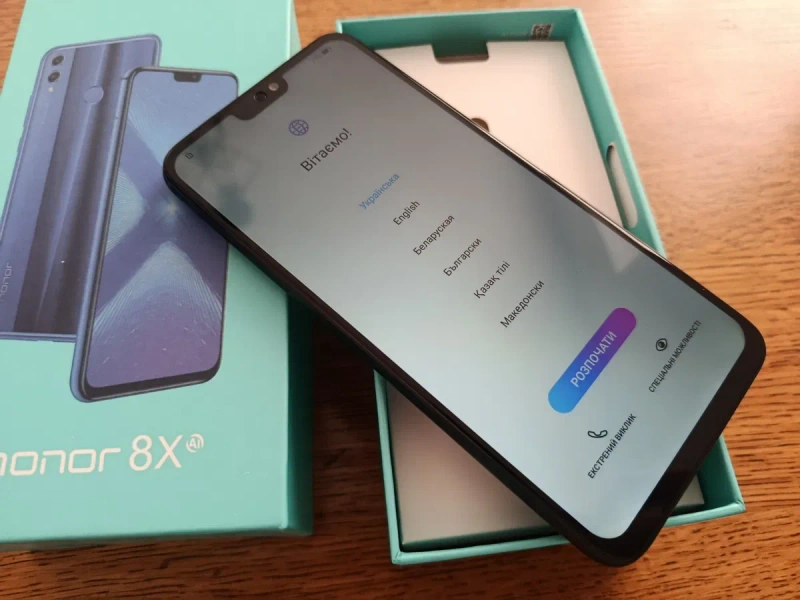 ‼️Новий смартфон  Honor 8x  темно -синій 6/128gb ‼️ Оригінал — фото 2