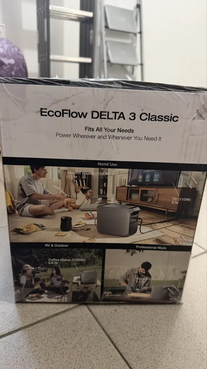 НОВИЙ! Зарядна станція EcoFlow DELTA 3 Classic (1024Wh / 1800W). Запакована — фото 2