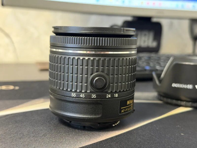 Объектив Nikon DX VR AF-P Nikkor 18-55mm 1:3.5-5.6 G • Идеальное состояние • Бленда в подарок — фото 6