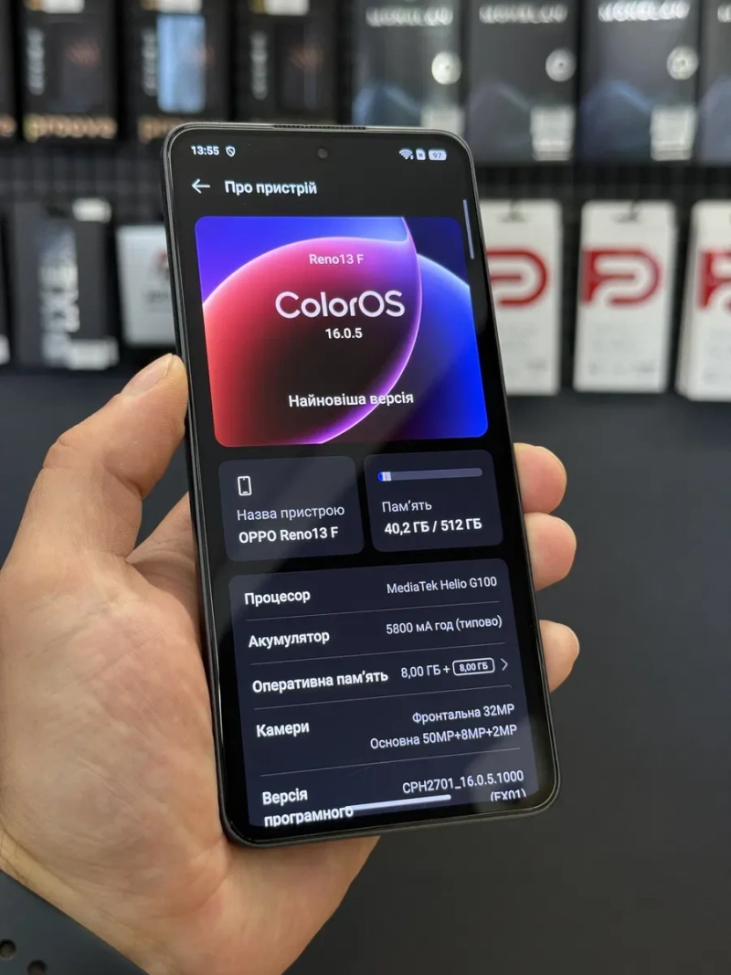 Офіційний OPPO Reno13 F 4G 8/512Gb Grey — фото 5