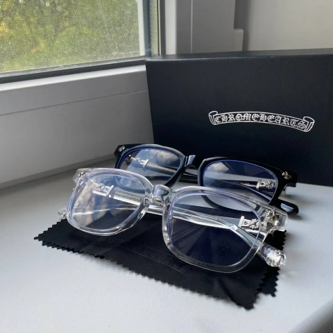 Окуляри З КОМПЛЕКТОМ Chrome Hearts Комп'ютерні Іміджеві | Повний Преміум Комплект Чохол | Готика Y2K Opium Стильні Трендові New rock racer worldwide