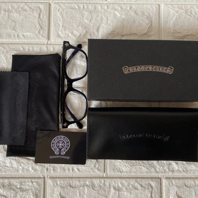 Окуляри З КОМПЛЕКТОМ Chrome Hearts Комп'ютерні Іміджеві | Повний Преміум Комплект Чохол | Готика Y2K Opium Стильні Трендові New rock racer worldwide — фото 3