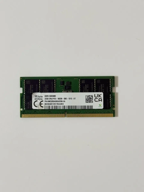 Оперативна памʼять SO-DIMM DDR5 на 32 gb 5600 MHz