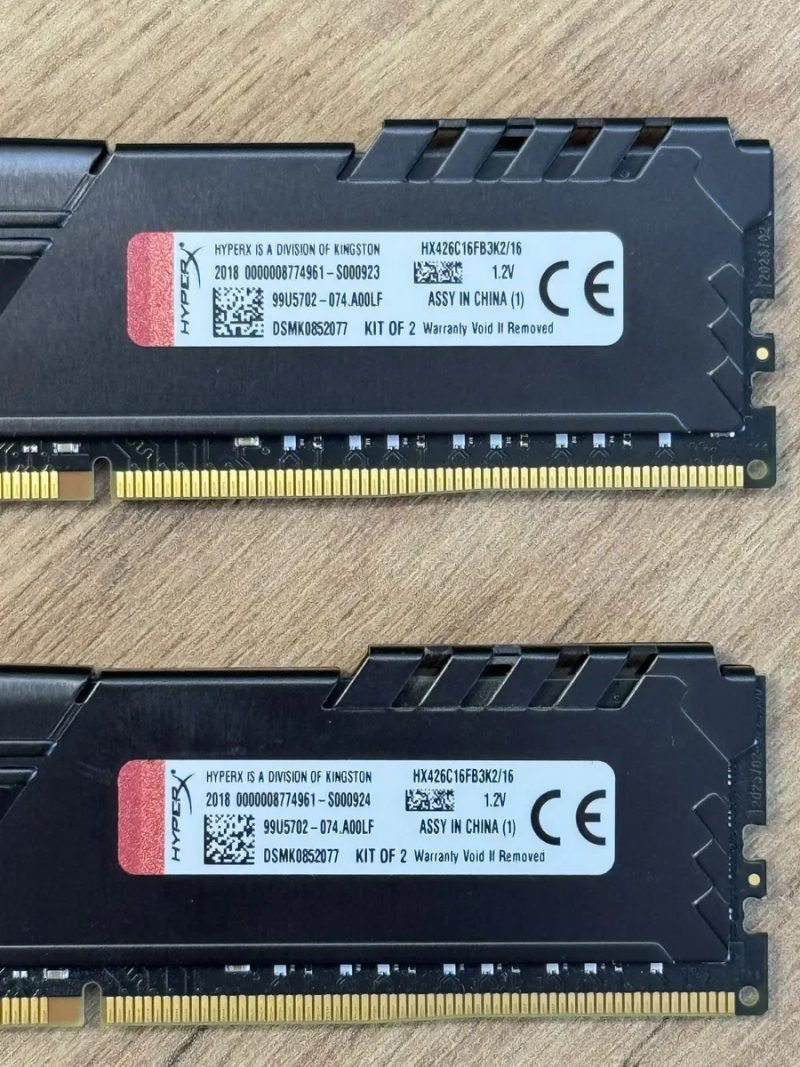 Оперативна память HyperX Fury 8gb ddr4 (x2) ( 2666mhz ) — фото 3