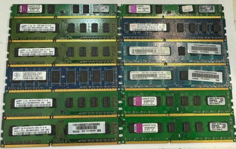 Оперативная память 2Gb DDR3 2R 1066 PC3 8500 ПК intel amd бу для ПК