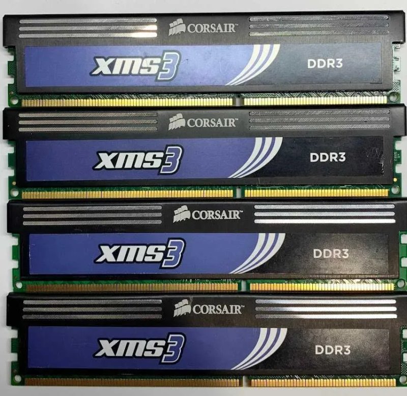Оперативная память 8Gb kit (4x2Gb) Corsair DDR3 1333MHz PC3-10600 бу — фото 3