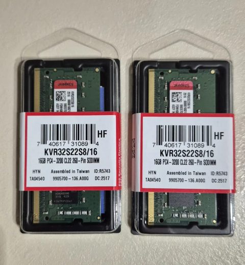 Оперативная память Kingston SODIMM DDR4-3200 16384MB (10шт.)