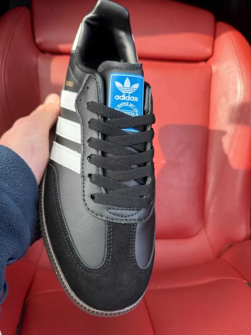(ОПЛАТА ПІСЛЯ ОГЛЯДУ)Adidas Samba Black White Найк Самба Чорно-білі — фото 4