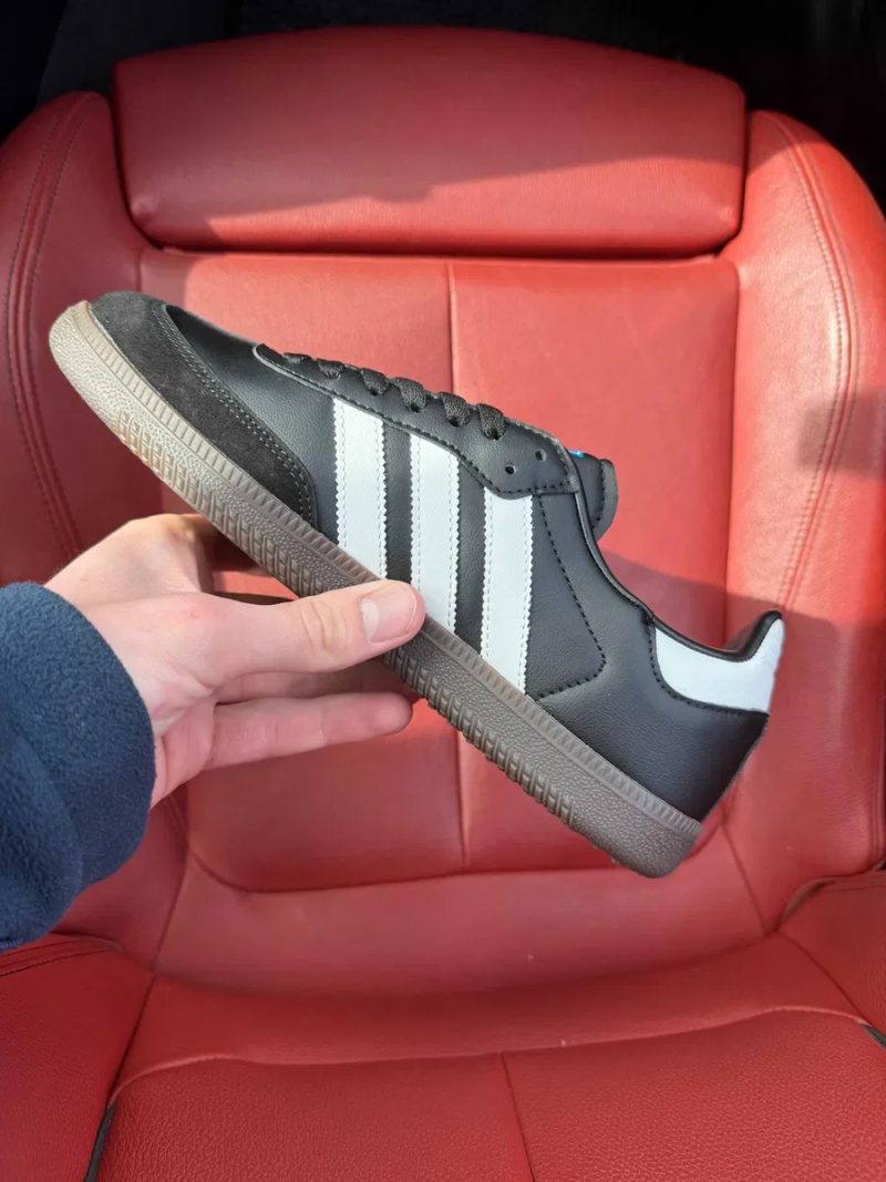 (ОПЛАТА ПІСЛЯ ОГЛЯДУ)Adidas Samba Black White Найк Самба Чорно-білі — фото 5