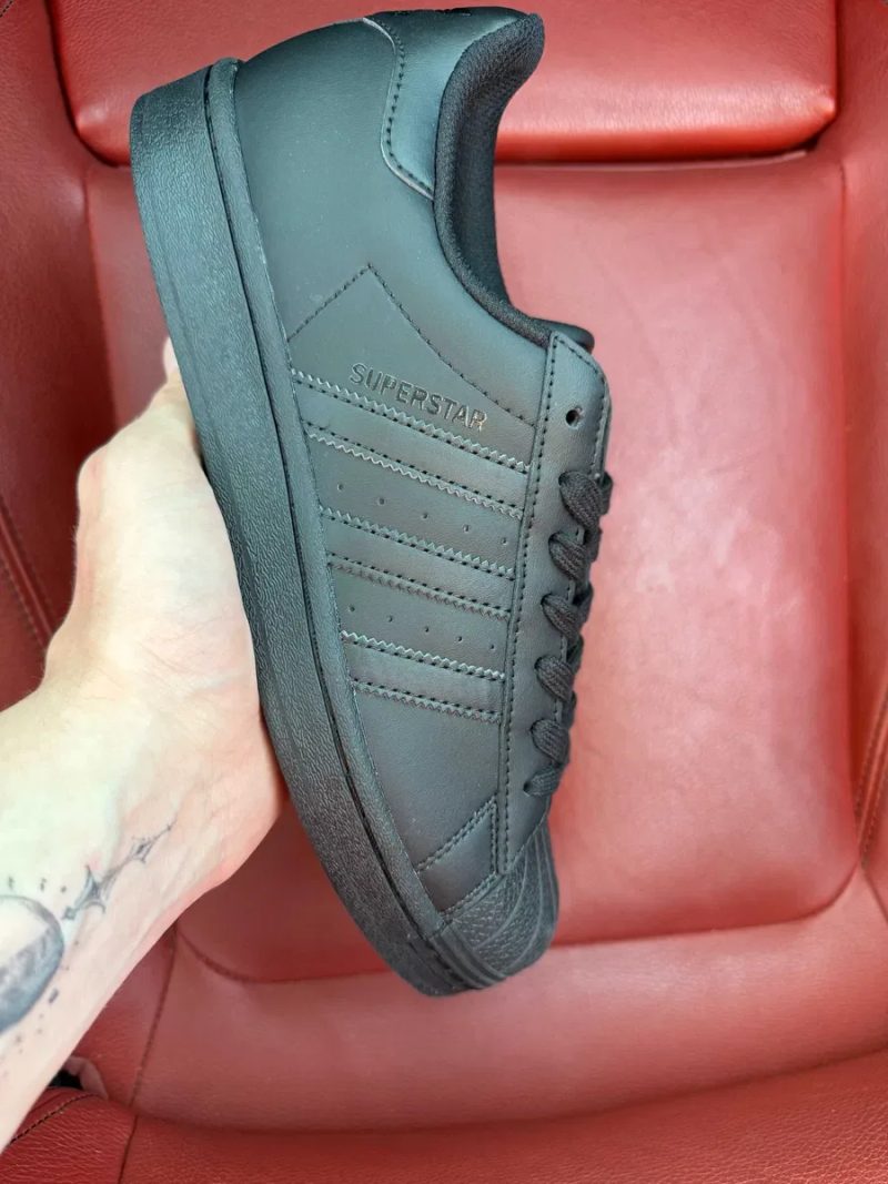 (ОПЛАТА ПІСЛЯ ОГЛЯДУ)Adidas Superstar Classic All Black Адідас Суперстар Класік Чорні — фото 2
