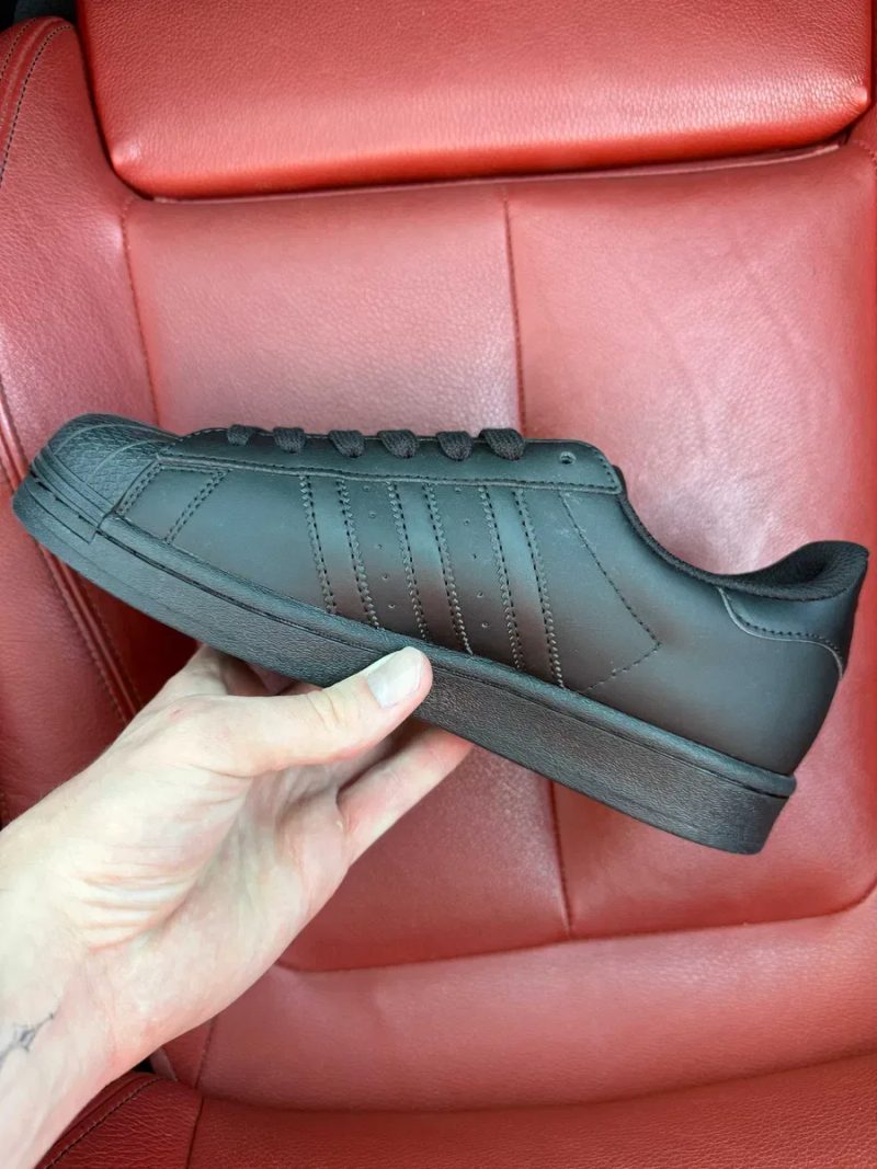 (ОПЛАТА ПІСЛЯ ОГЛЯДУ)Adidas Superstar Classic All Black Адідас Суперстар Класік Чорні — фото 5