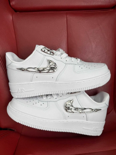 (ОПЛАТА ПІСЛЯ ОГЛЯДУ)Nike Air Force 1 Low Molten Metal Silver Найк Аір
