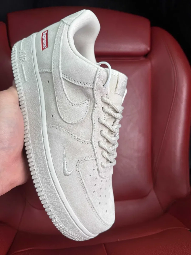 (ОПЛАТА ПІСЛЯ ОГЛЯДУ)Nike Air Force 1 Low x Supreme Beige Найк Аір Форс 1 Лоу х Супрім Бежеві — фото 3
