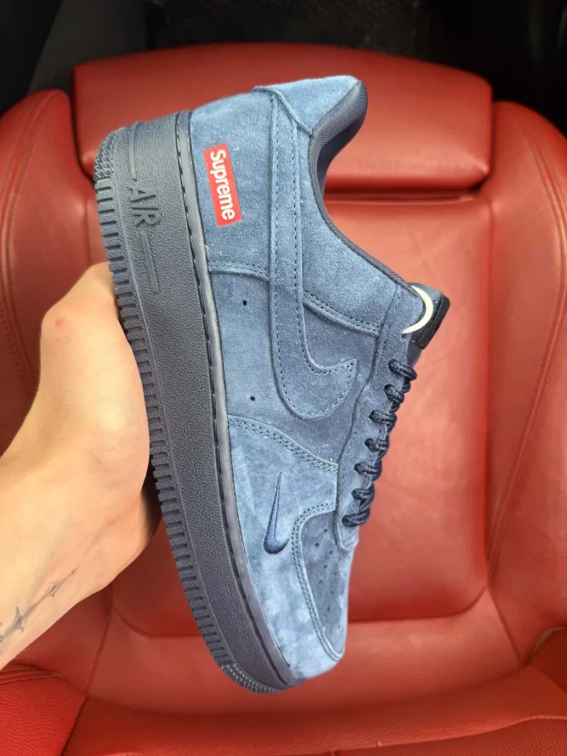 (ОПЛАТА ПІСЛЯ ОГЛЯДУ)Nike Air Force 1 Low x Supreme Blue Найк Аір Форс 1 Лоу х Супрім Сині — фото 2