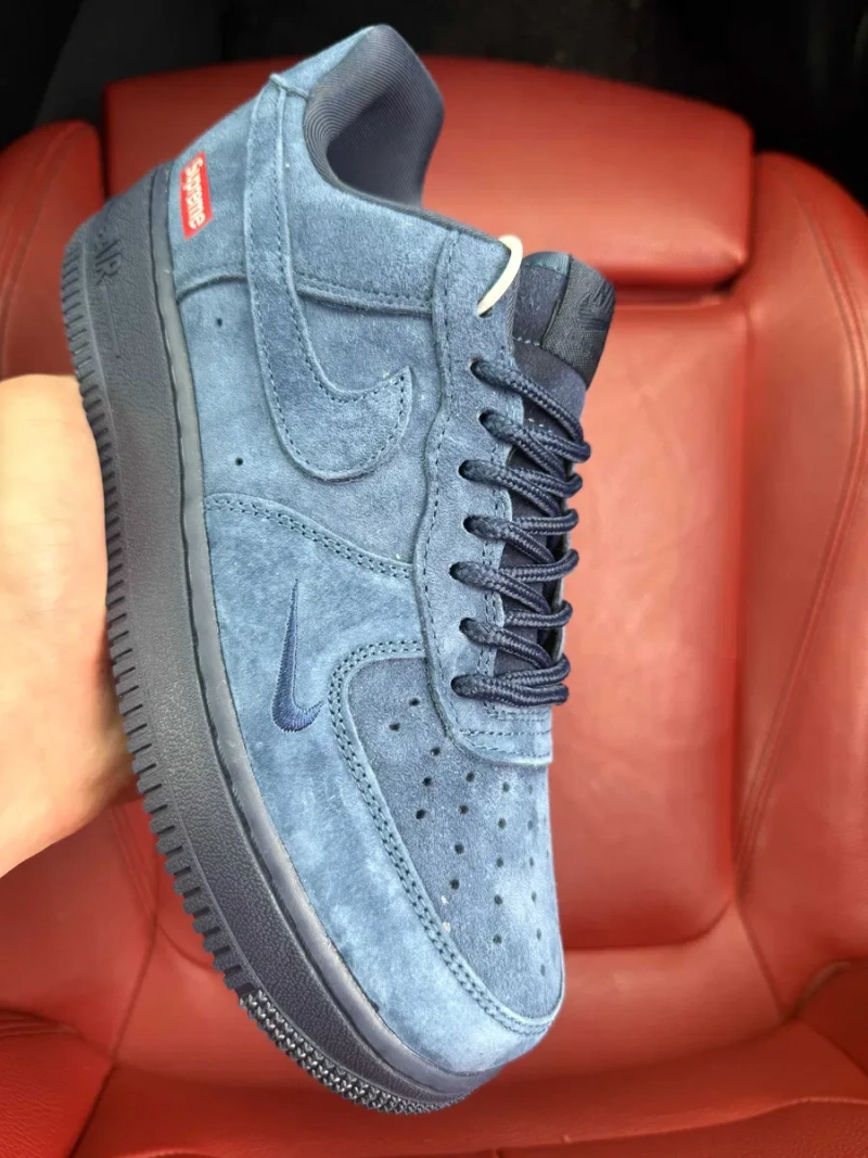 (ОПЛАТА ПІСЛЯ ОГЛЯДУ)Nike Air Force 1 Low x Supreme Blue Найк Аір Форс 1 Лоу х Супрім Сині — фото 3