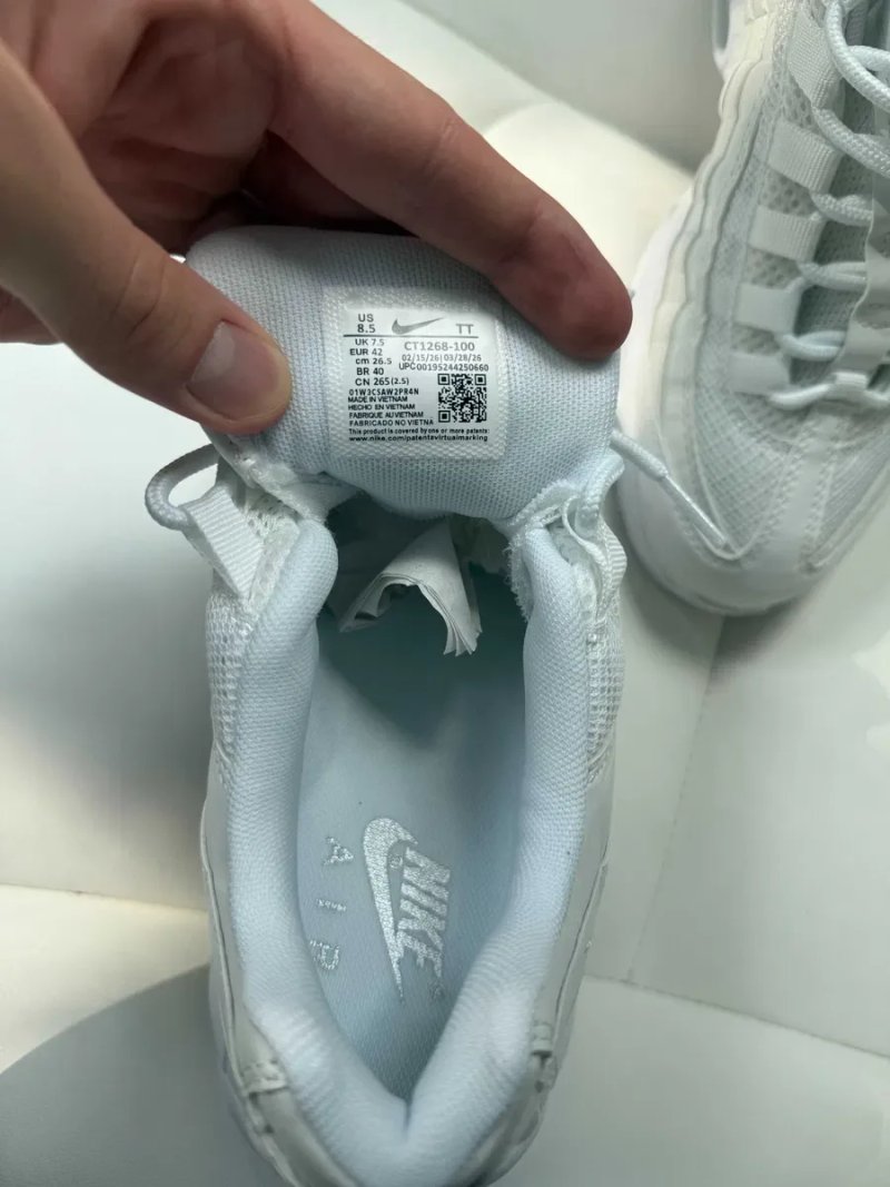 (ОПЛАТА ПІСЛЯ ОГЛЯДУ)Nike Air Max 95 Essential White Найк Аір Макс 95 Ессеншил Білі — фото 6