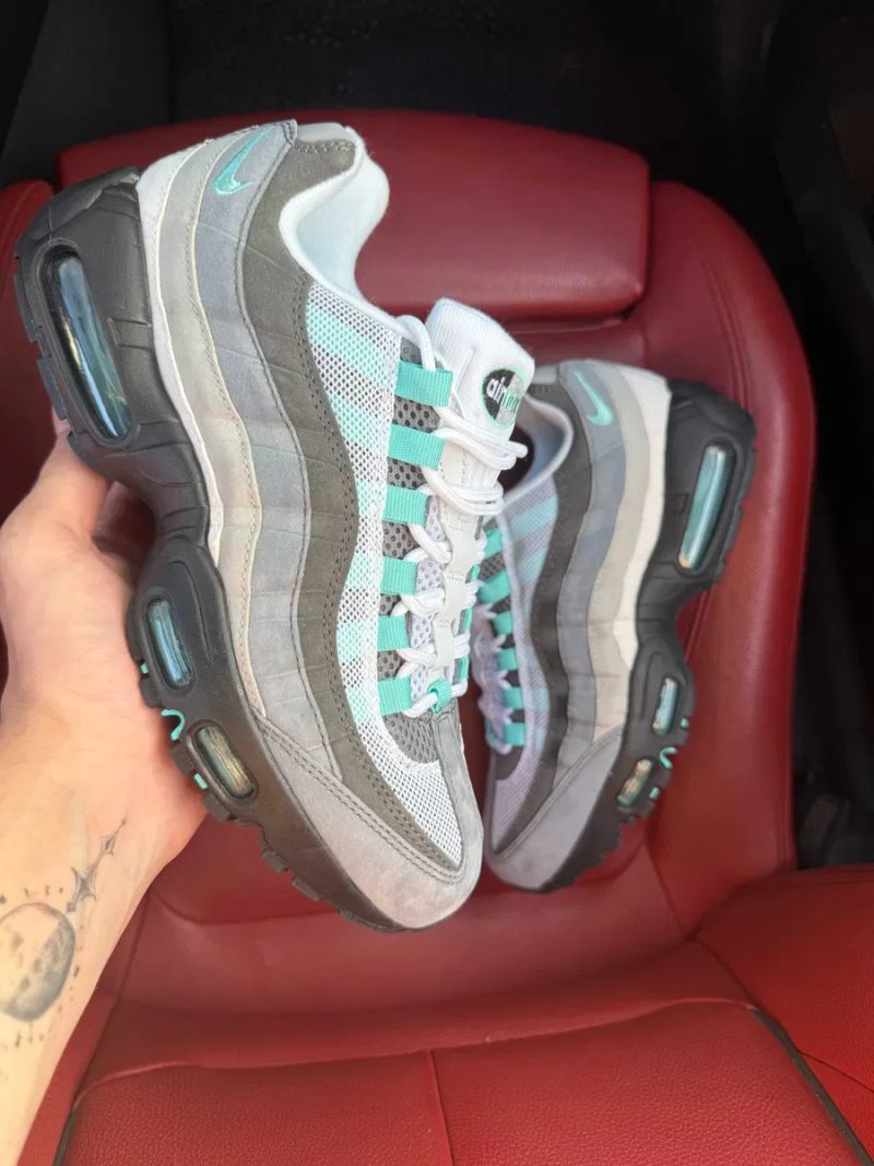 (ОПЛАТА ПІСЛЯ ОГЛЯДУ)Nike Air Max 95 Hyper Turquoise Найк Аір Макс 95 Гіпер Туркоіс — фото 2