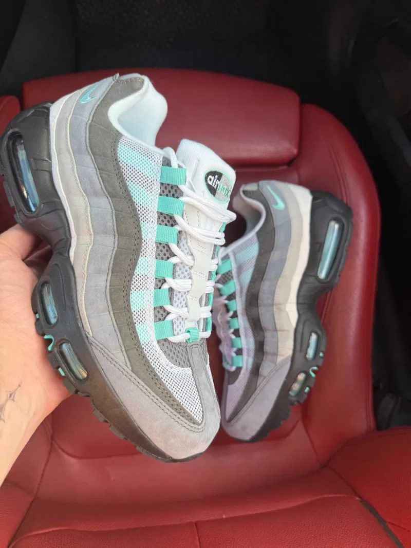 (ОПЛАТА ПІСЛЯ ОГЛЯДУ)Nike Air Max 95 Hyper Turquoise Найк Аір Макс 95 Гіпер Туркоіс — фото 3