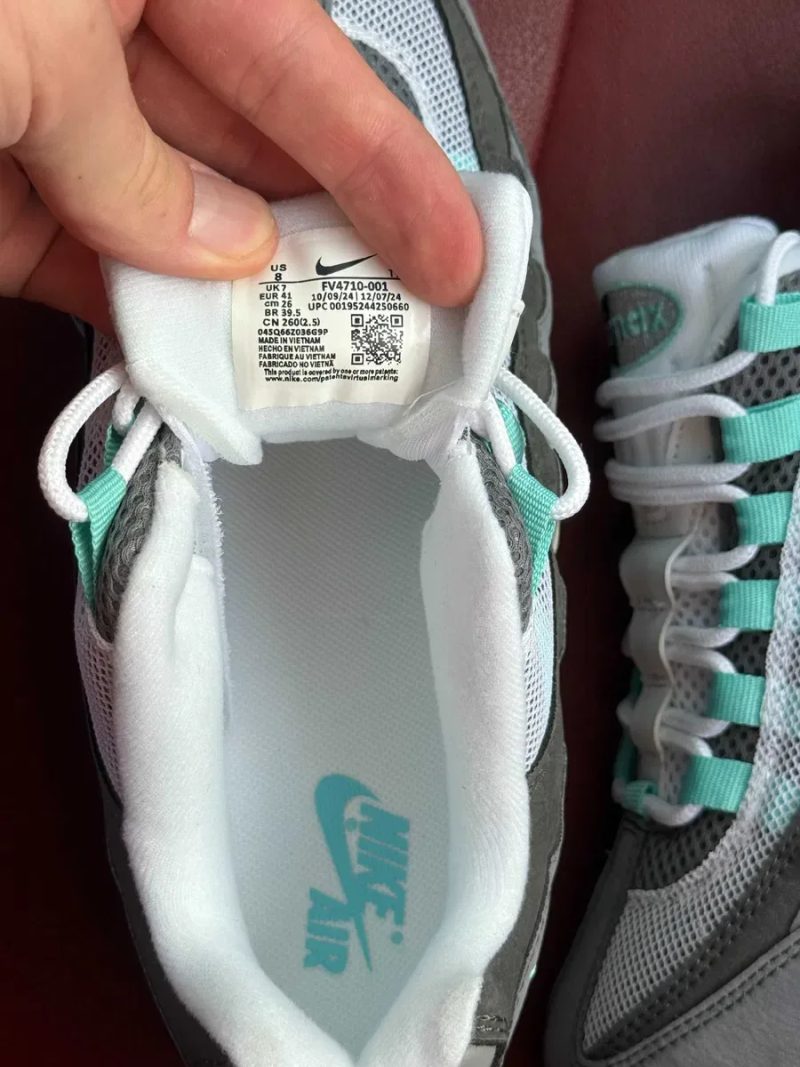 (ОПЛАТА ПІСЛЯ ОГЛЯДУ)Nike Air Max 95 Hyper Turquoise Найк Аір Макс 95 Гіпер Туркоіс — фото 8