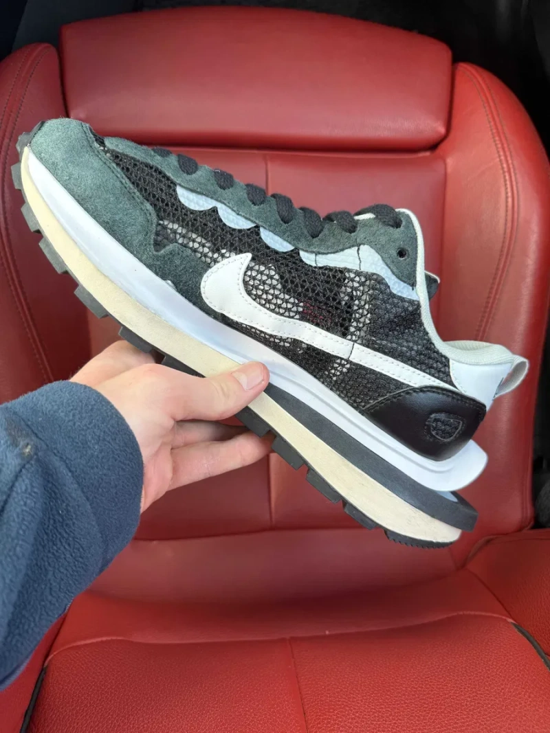 (ОПЛАТА ПІСЛЯ ОГЛЯДУ)Nike x Sacai VaporWaffle Black White Найк х Сакай — фото 5