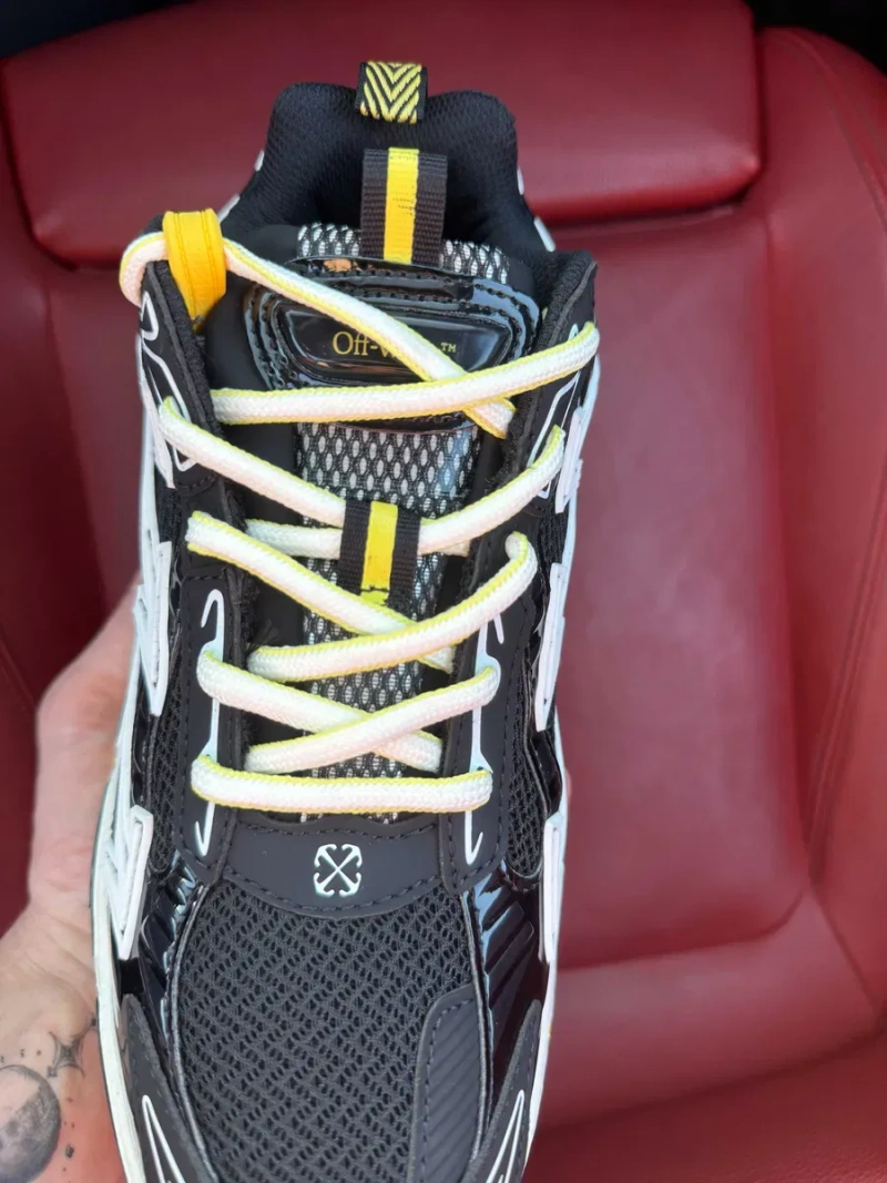 (ОПЛАТА ПІСЛЯ ОГЛЯДУ)Off White Be Right Back Black Yellow Офф Вайт Бі Райт Бек Чорно-жовті — фото 4