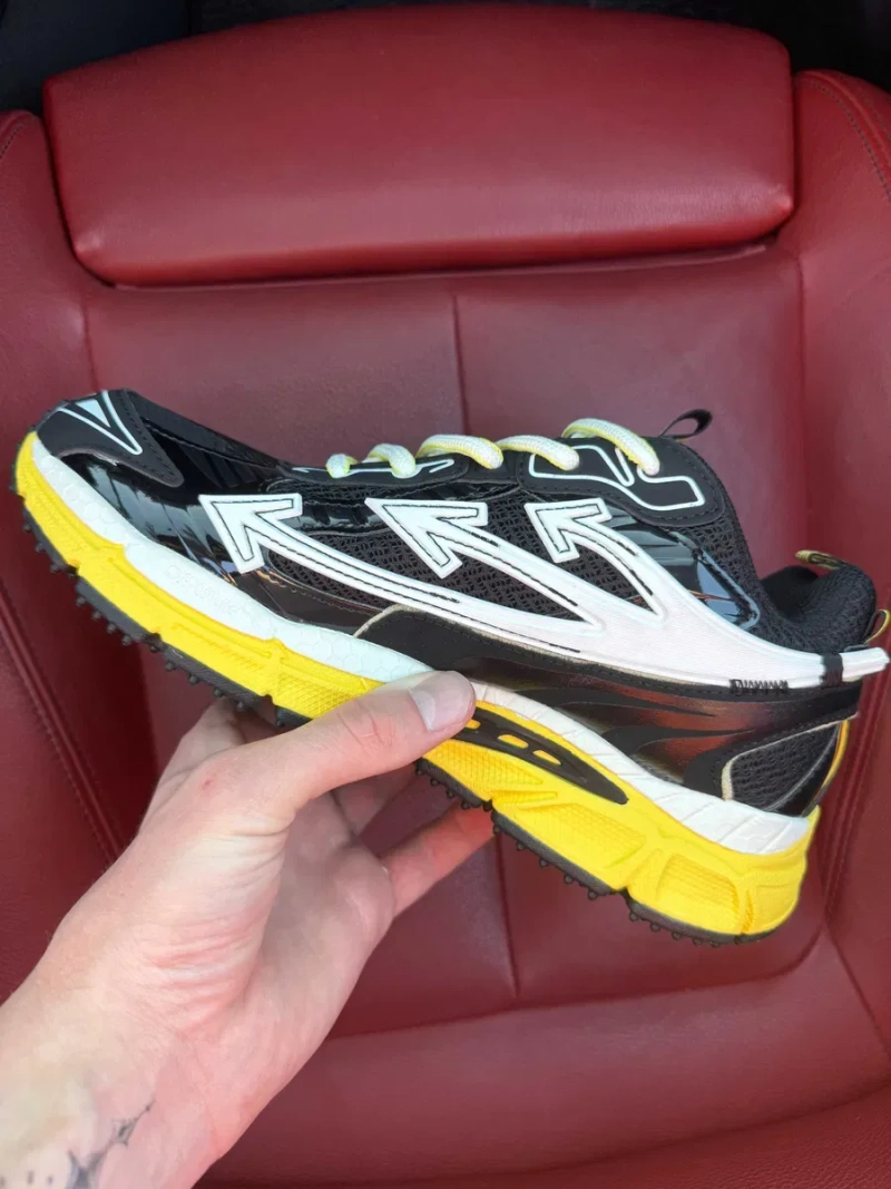 (ОПЛАТА ПІСЛЯ ОГЛЯДУ)Off White Be Right Back Black Yellow Офф Вайт Бі Райт Бек Чорно-жовті — фото 5