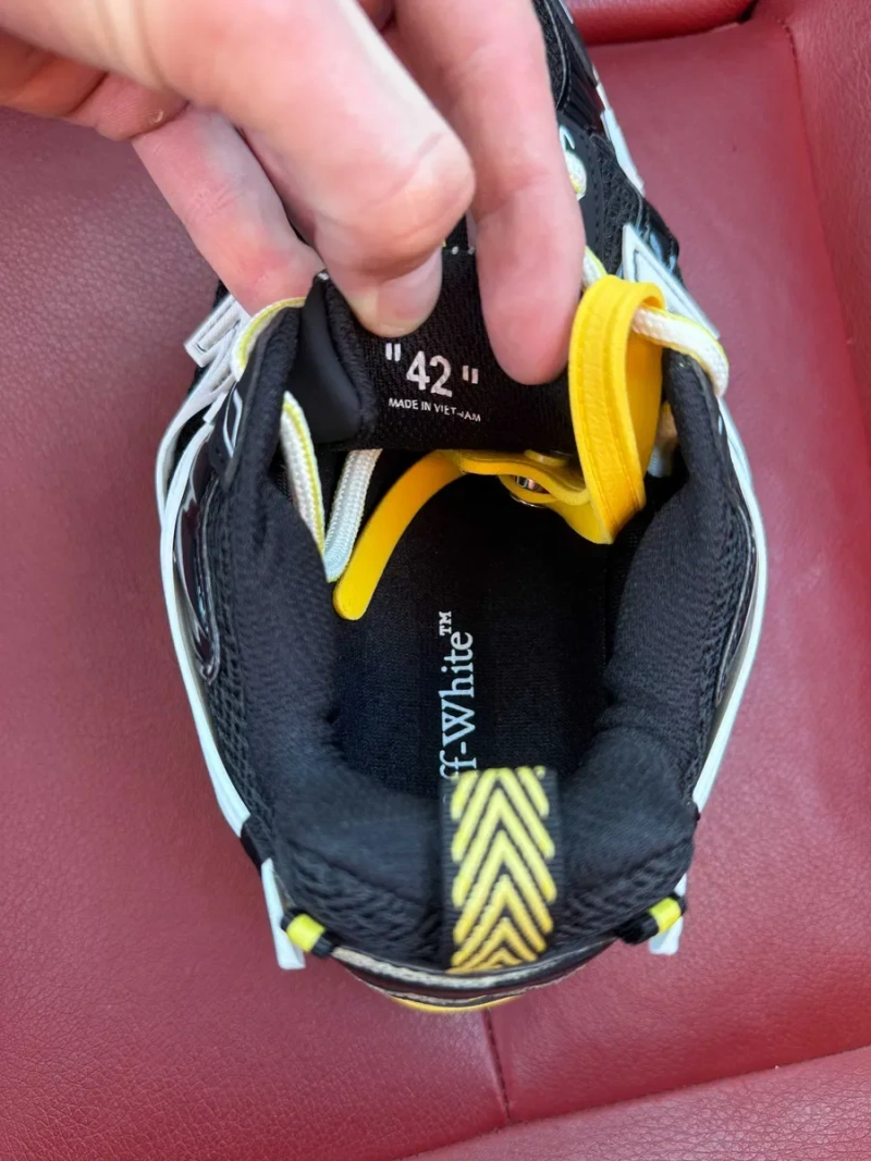 (ОПЛАТА ПІСЛЯ ОГЛЯДУ)Off White Be Right Back Black Yellow Офф Вайт Бі Райт Бек Чорно-жовті — фото 8