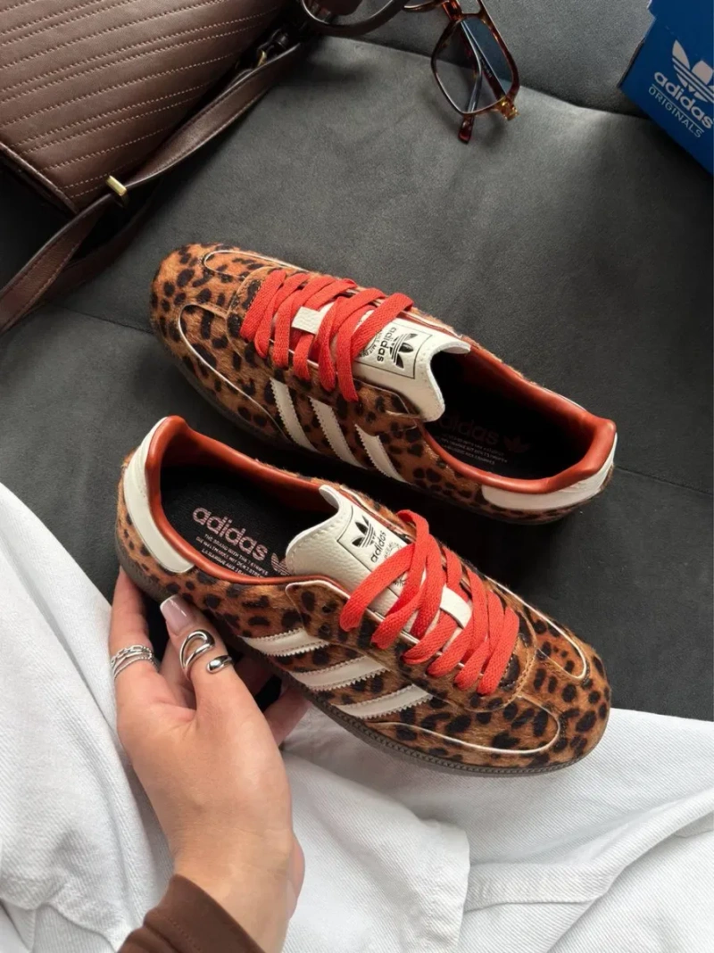 ОРИГІНАЛ‼️36-40 Adidas Samba OG Preloved Red Leopard Spezial 327 — фото 2