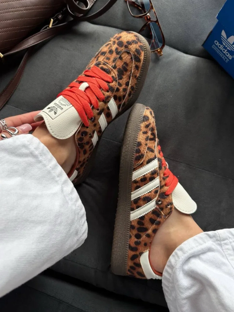 ОРИГІНАЛ‼️36-40 Adidas Samba OG Preloved Red Leopard Spezial 327 — фото 4