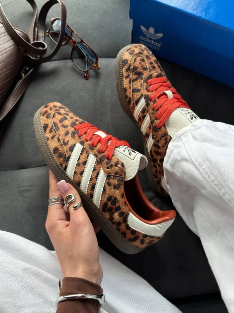 ОРИГІНАЛ‼️36-40 Adidas Samba OG Preloved Red Leopard Spezial 327 — фото 6