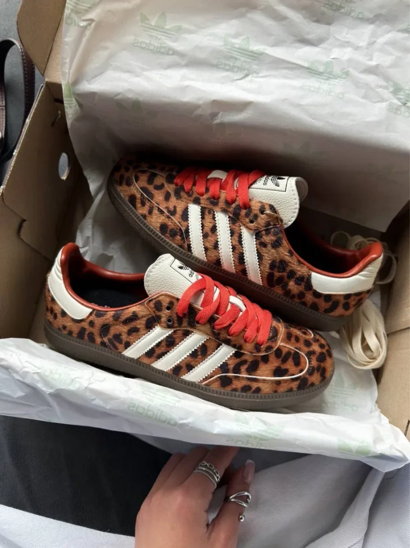 ОРИГІНАЛ‼️36-40 Adidas Samba OG Preloved Red Leopard Spezial 327 — фото 7