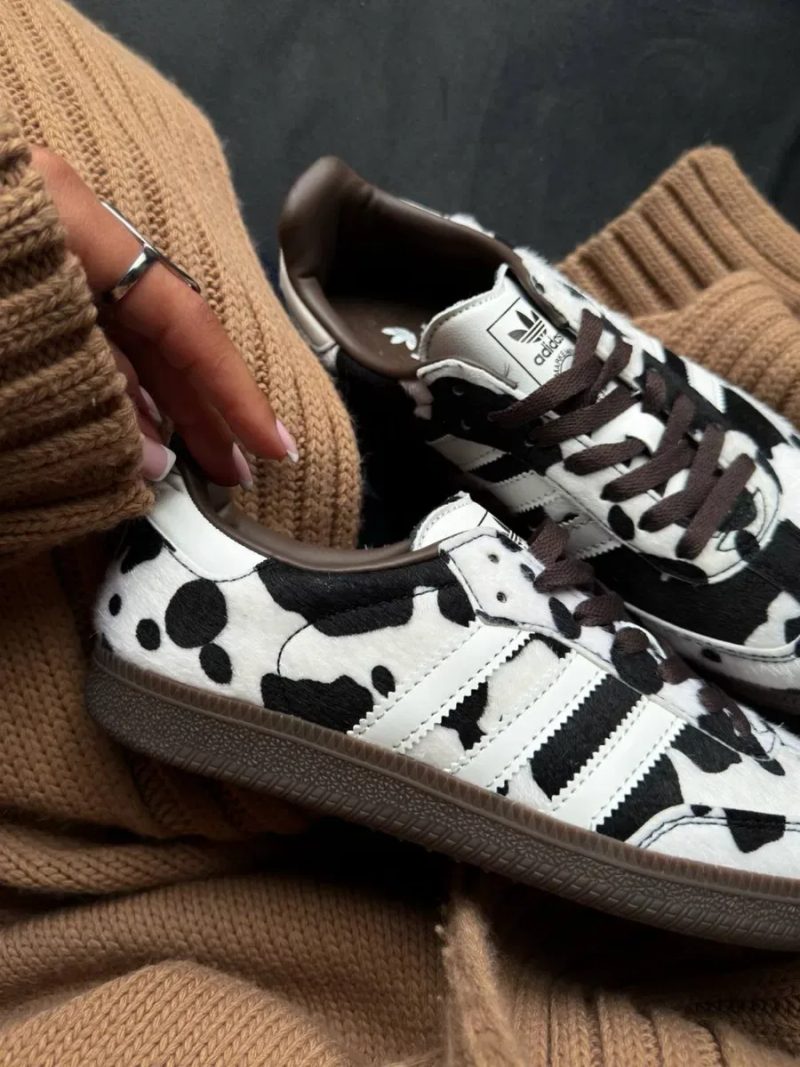 ОРИГІНАЛ‼️36-41 Adidas Samba OG Cow Print Dark Brown White / Spezial Air ON shox dragon milk leo — фото 7