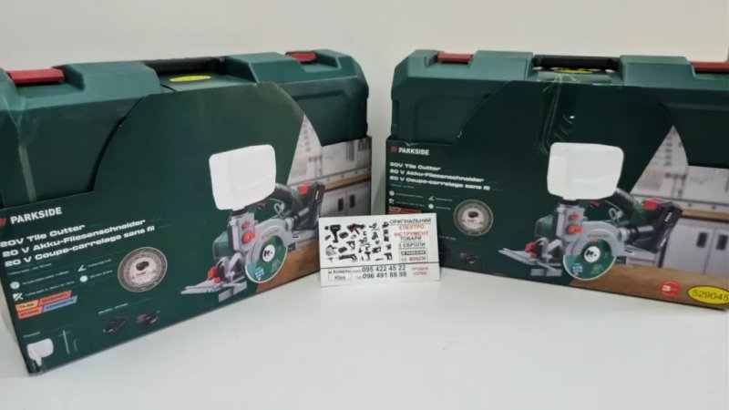 Оригінал акумуляторний плиткоріз з Німеччини PARKSIDE PAFS 20/алмазна пила/штроборіз/штроборез /різак для плитки — фото 3