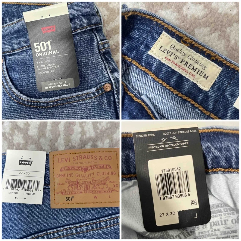 Оригінал джинси Levi's 501 26-30 size — фото 5